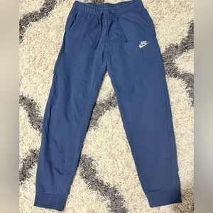 Nike Womens Blue Fleece Jogger Pants- Size Small